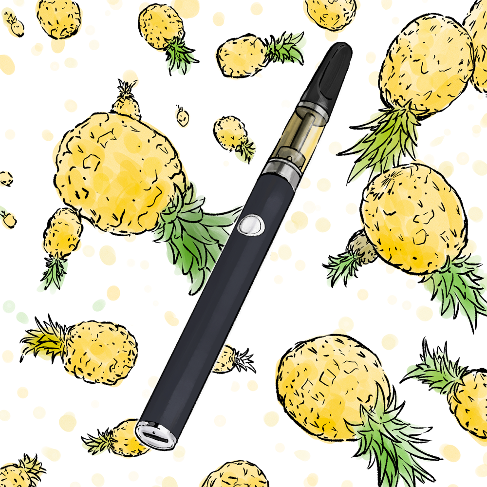HHC Cartridge Pineapple 1ml + Vape Pen - BeBaked