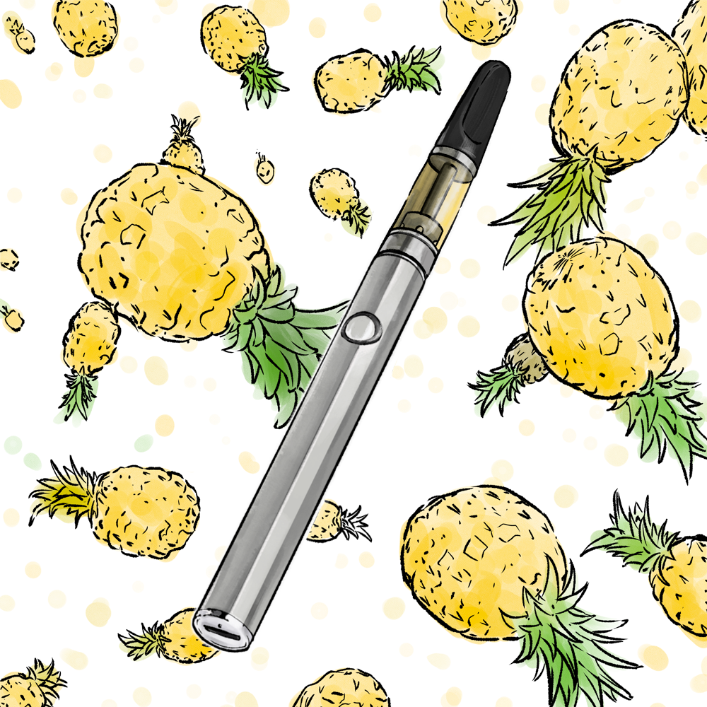 HHC Cartridge Pineapple 1ml + Vape Pen - BeBaked